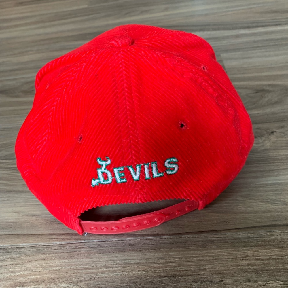 Ted Fletcher New Jersey Devils Hat NHL Vintage Corduroy - Picture 2 of 5